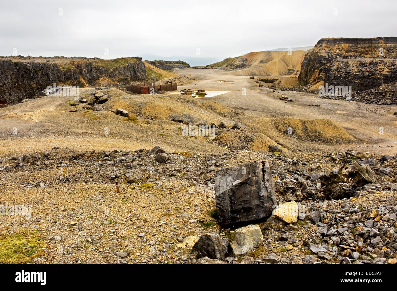An abandoned quarry in Wales   Photo by Gordon Scammell Stock Photo