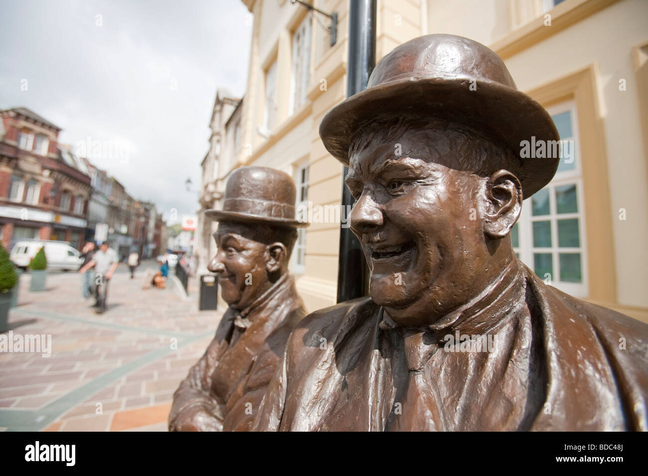 The Laurel and Hardy Statue outside Ulverston s Coronation Hall