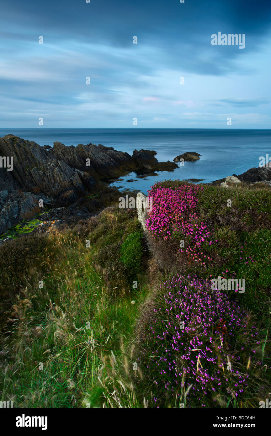 The Coastline Langness Isle Of Man Stock Photo