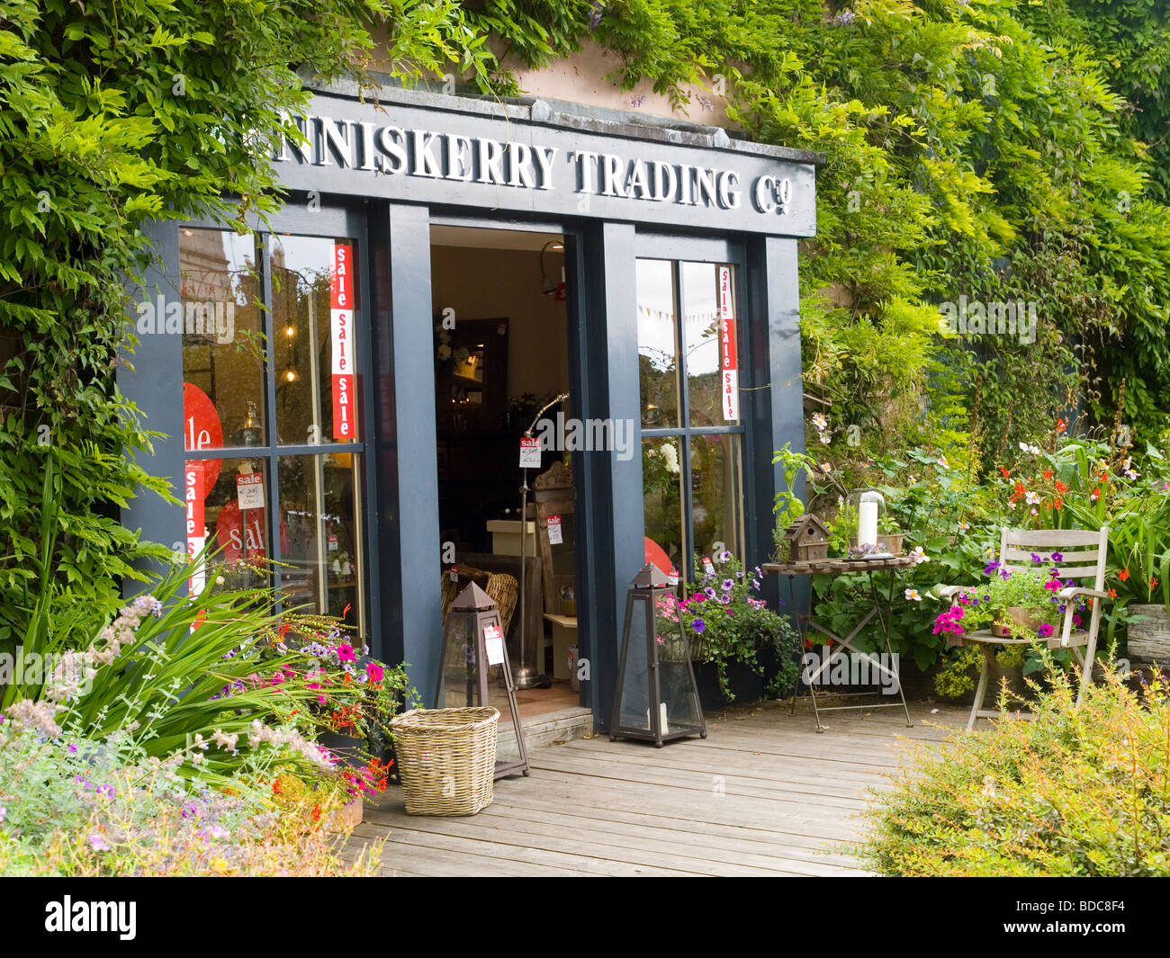 The exterior of the Enniskerry Trading Co, a shop in the village of Enniskerry, County Wicklow Ireland Stock Photo