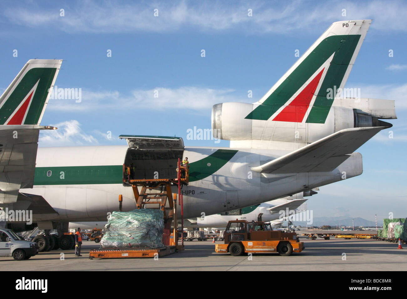 Alitalia Malpensa airport Milan Italy Stock Photo - Alamy