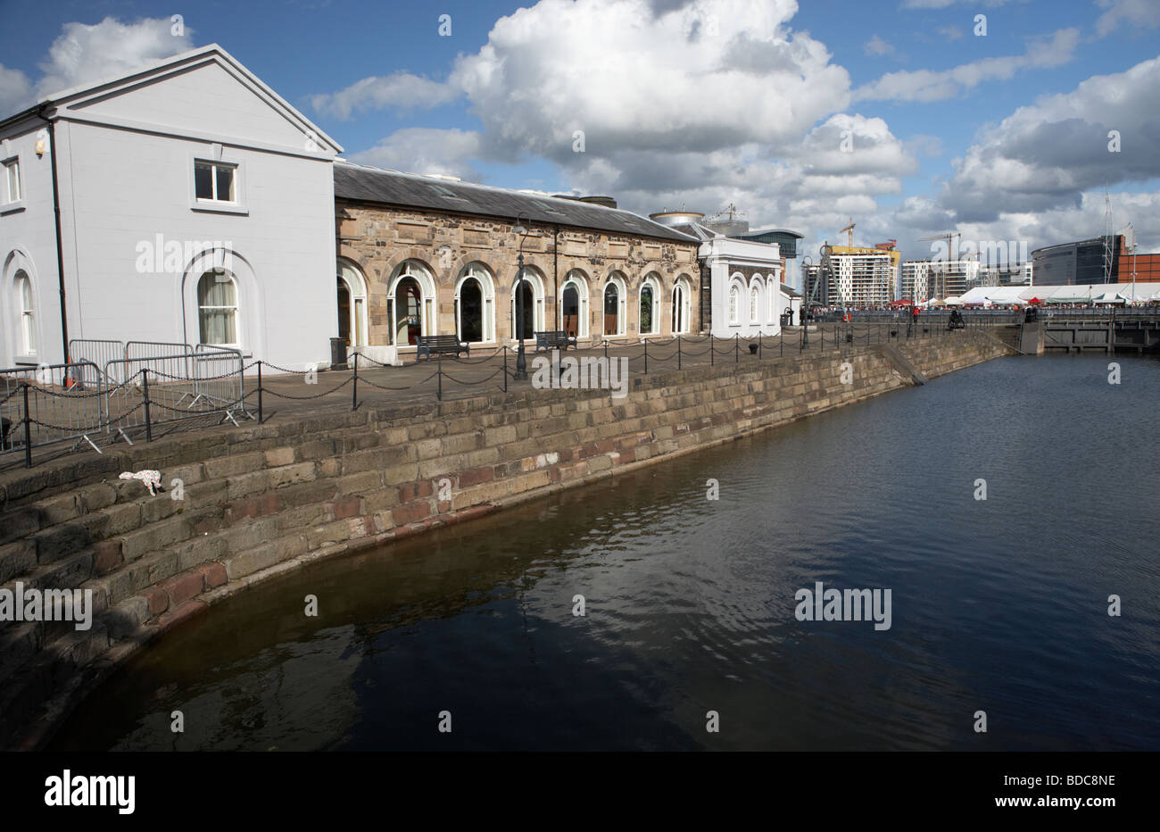 refurbished clarendon building and pump house at clarendon dock port of