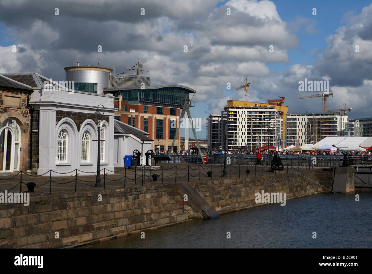 refurbished clarendon building and pump house at clarendon dock port of