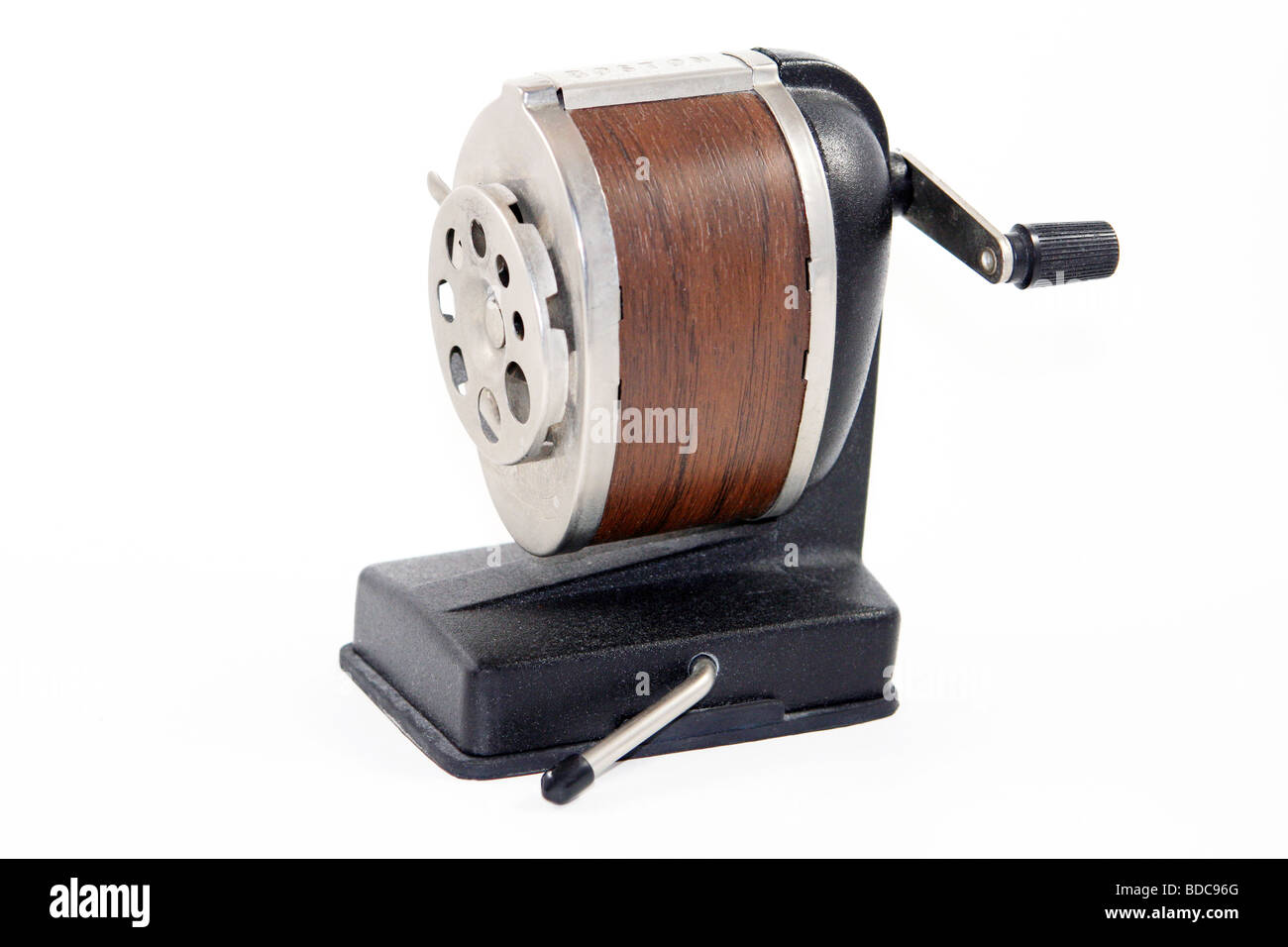 Vintage Boston vacuum mount pencil sharpener Stock Photo - Alamy