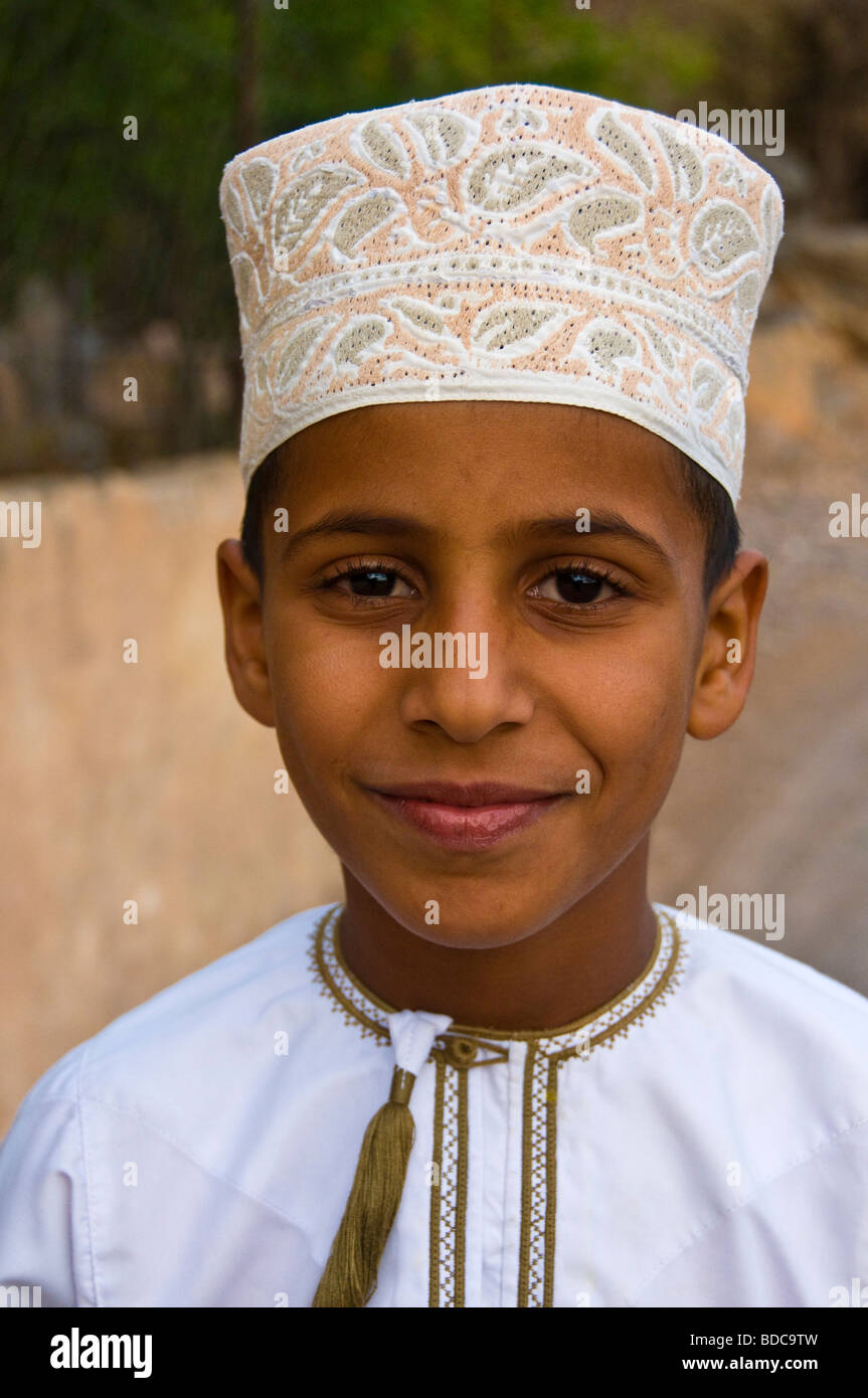 Boy  in Al-Jabal Al-Akhdar 'Sultanate of Oman Stock Photo