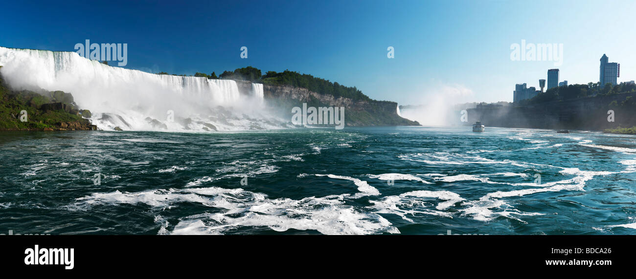 Panoramic view of Niagara Falls Ontario Canada Stock Photo