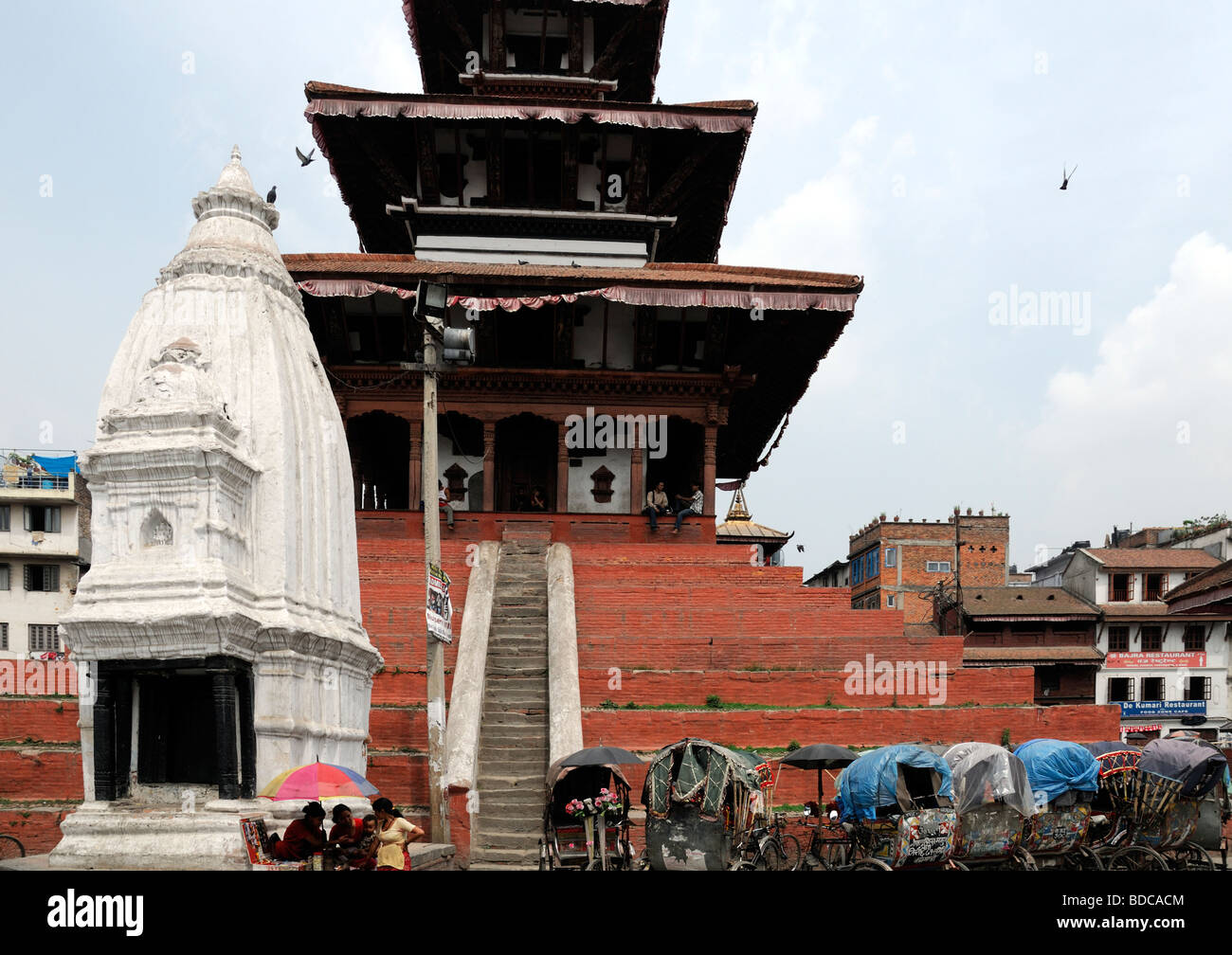 Maju Dega shrine temple in Hanuman dhoka Durbar Square Unesco world Heritage site Kathmandu Stock Photo