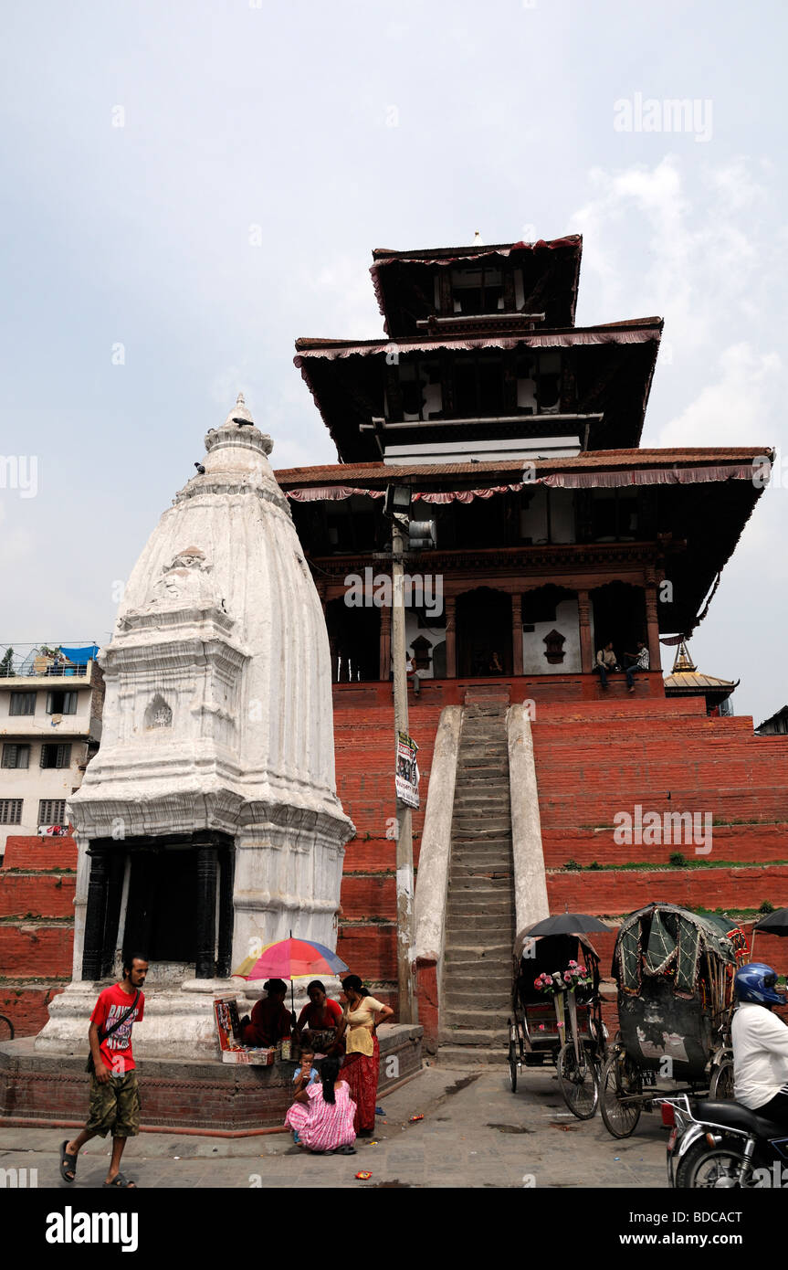 Maju Dega shrine temple in Hanuman dhoka Durbar Square Unesco world Heritage site Kathmandu Stock Photo