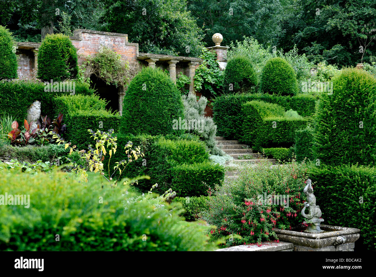 Mapperton Gardens, and Jacobean manor house in Beaminster, Dorset, UK