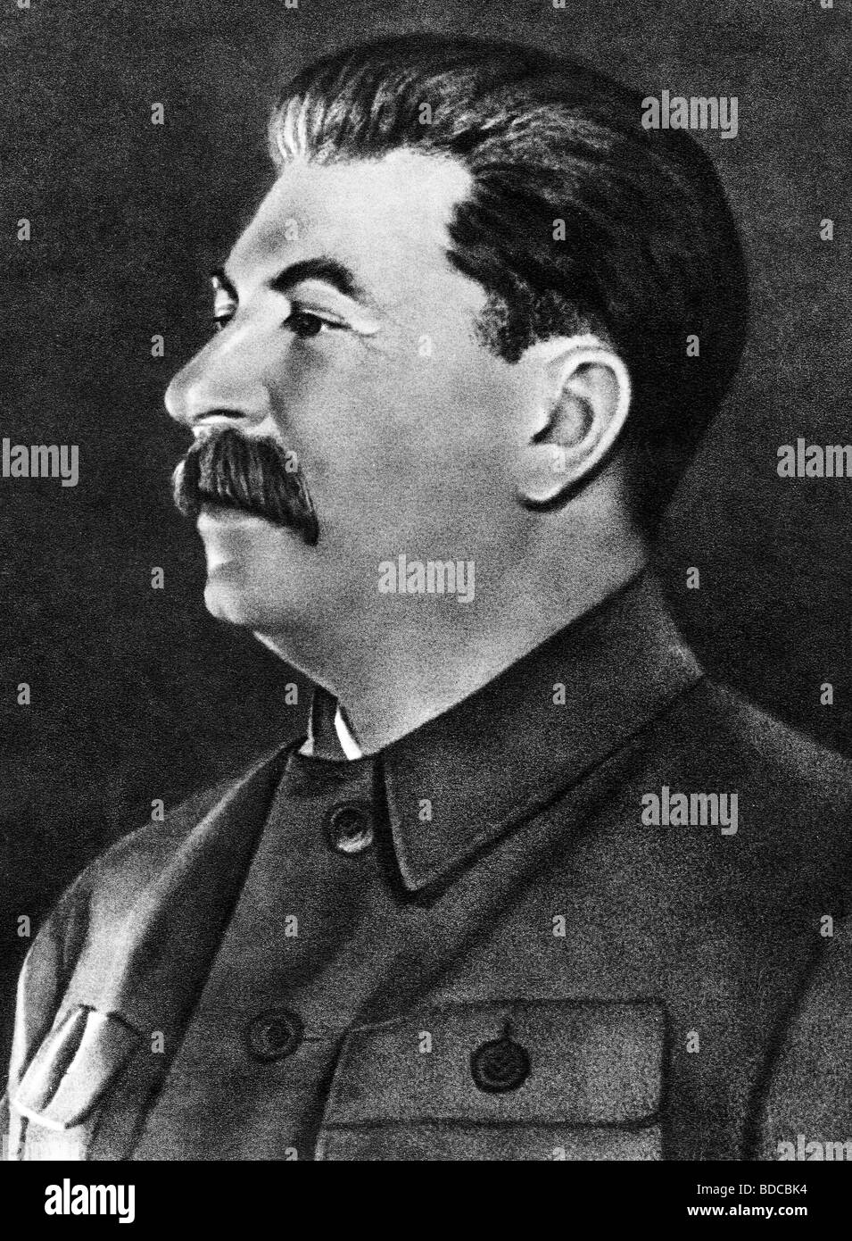 Stalin (Iosif Vissarionovich Jughashvili), 18.12.1878 - 5.3.1953, Soviet politician, General Secretary of the CPSU 22.4.1922 - 5.3.1953, portrait, , Stock Photo