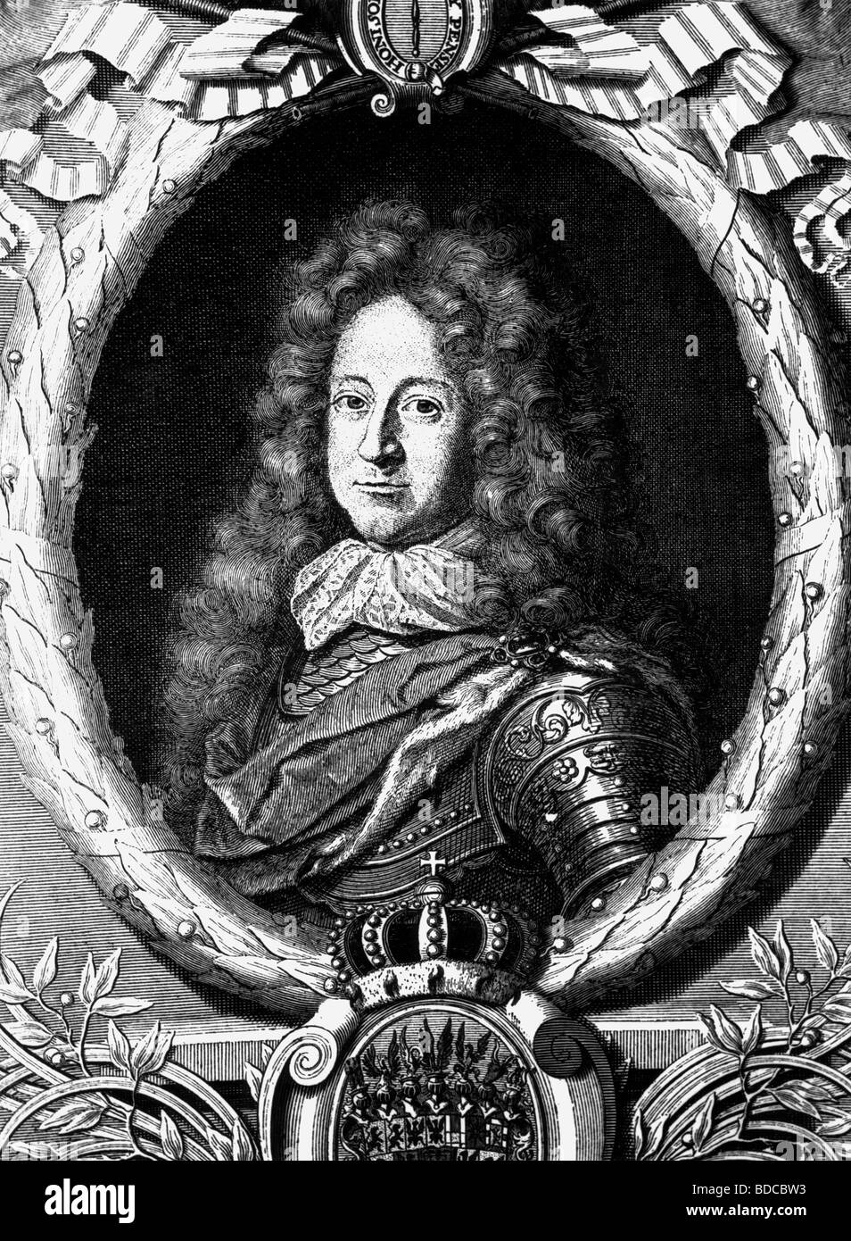 Elector frederick iii of brandenburg 1688 1701 hires stock photography