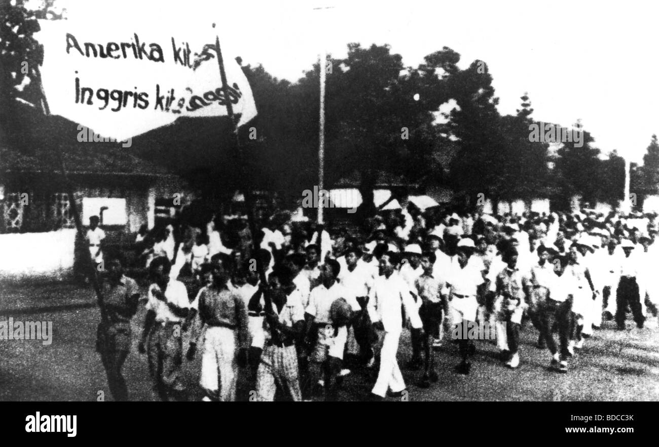 geography / travel, Indonesia, politics, Indonesian War of Independence 1945 - 1949, Stock Photo