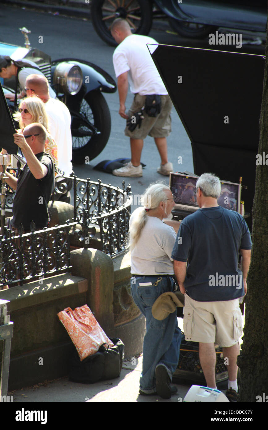 A behind the scenes photo of HBO’s “Boardwalk Empire,” directed by Martin Scorsese Stock Photo