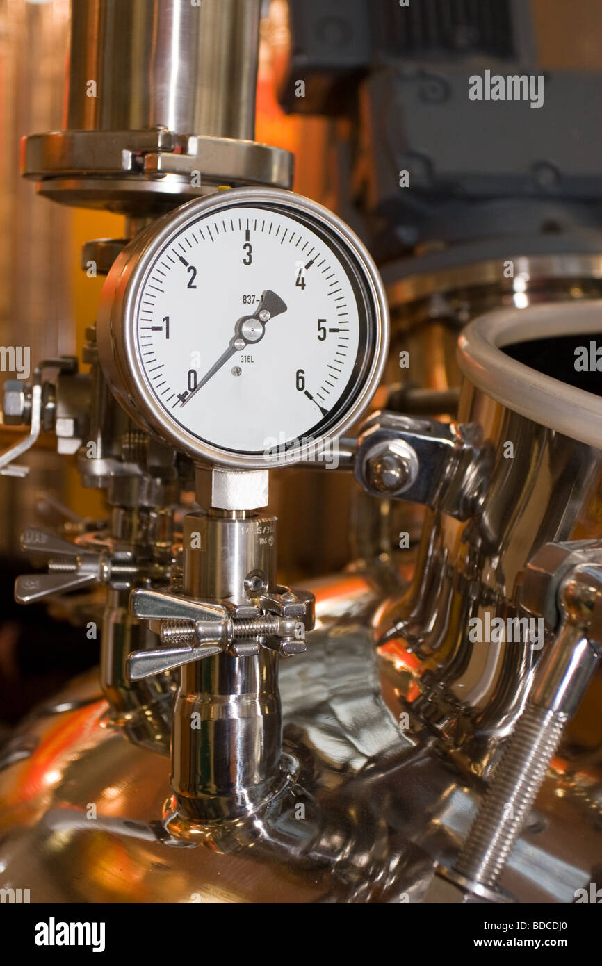 The industrial gauge of pressure Stock Photo
