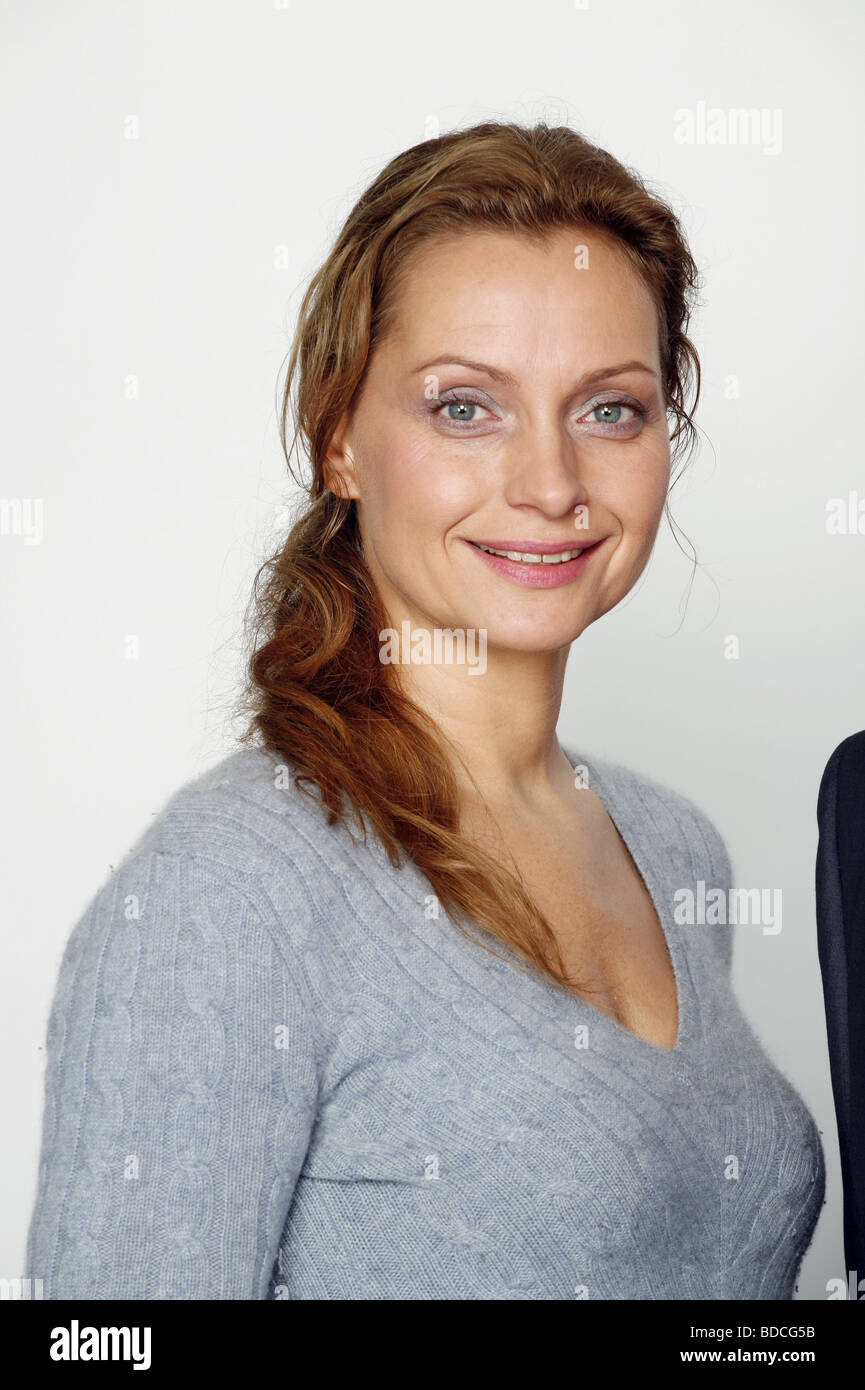 Flemming, Catherine, * 2.2.1967, German actress, portrait, photo call to the tv series 'Commissario Laurenti - Totentanz', Hamburg, 22.10.2008, Stock Photo