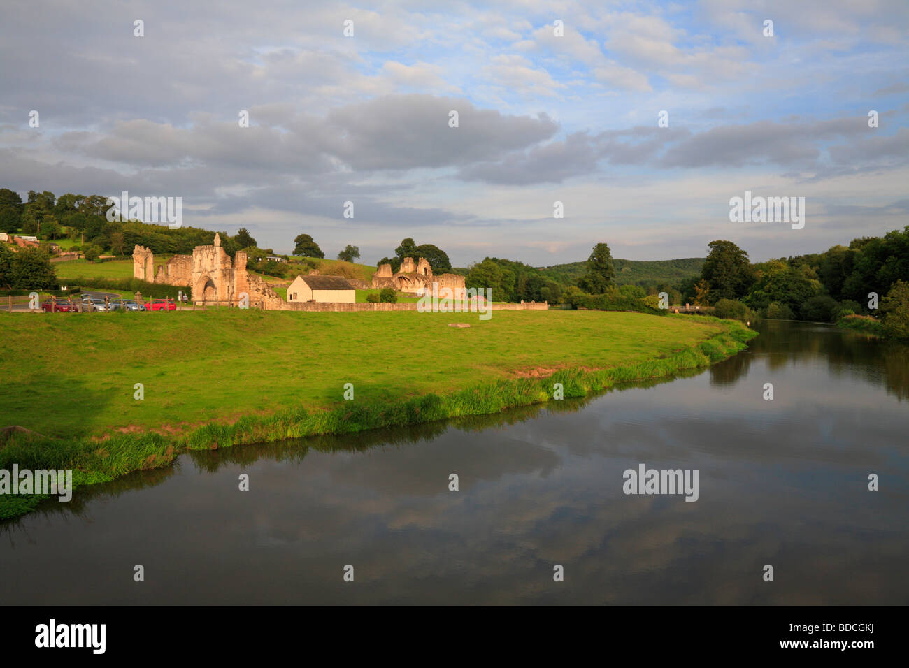 Kirkham Priory across the River Derwent, Kirkham Near Malton, North