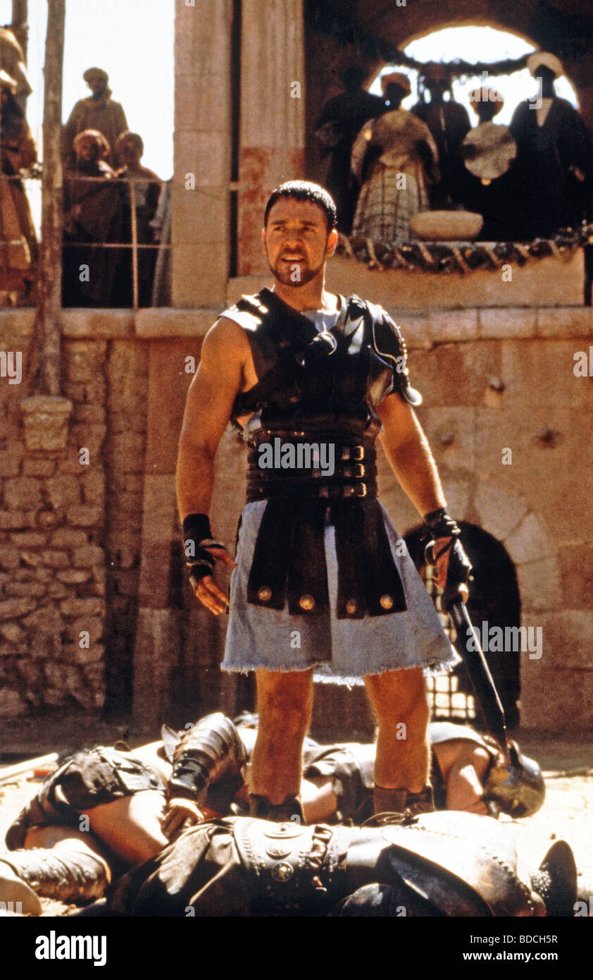 GLADIATOR - 2000 Universal/DreamWorks film with Russell Crowe Stock Photo