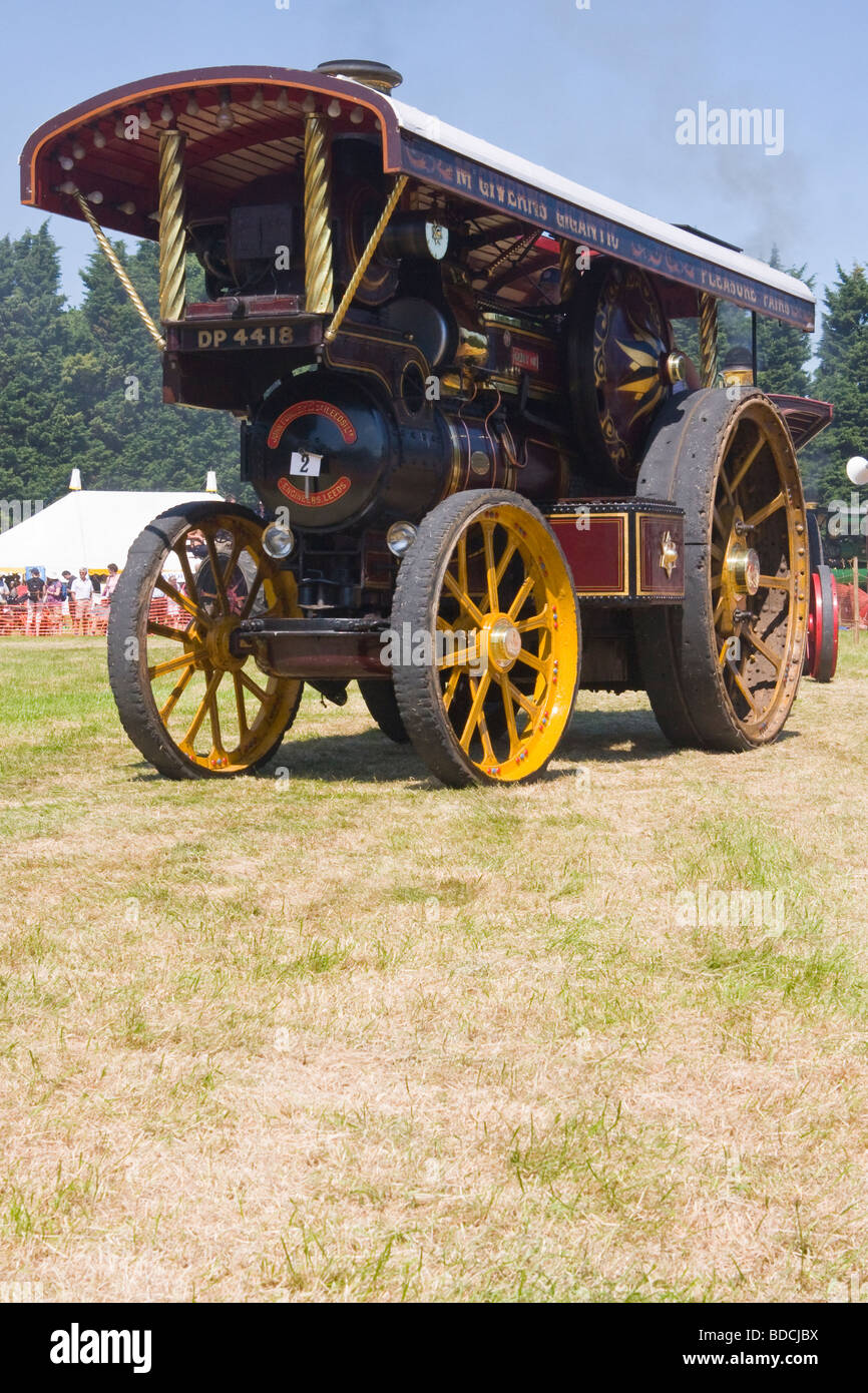 1920 John Fowler traction engine named carry on Stock Photo