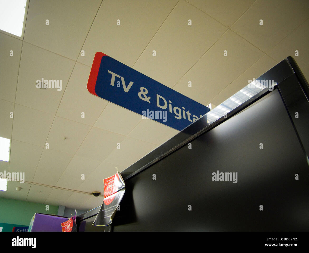 An Isle sign in a store - TV & Digital Stock Photo