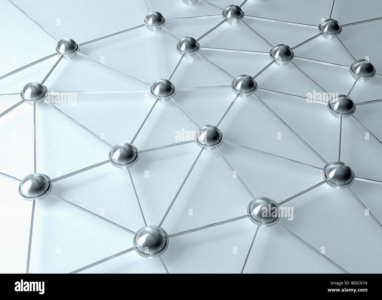 3d abstract hierarchy structure or a network image Stock Photo