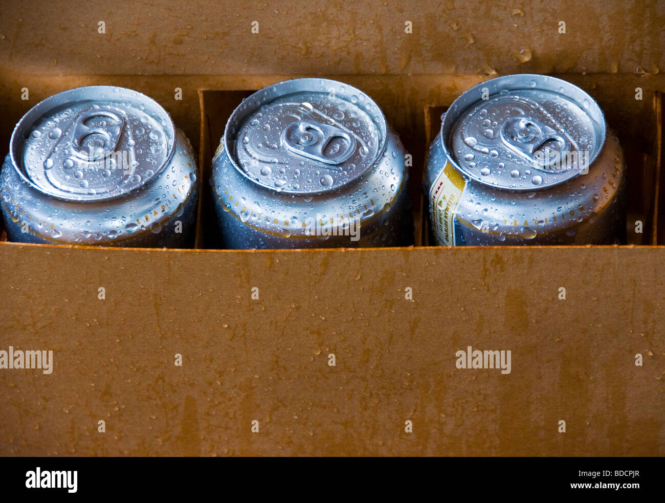 Cans of soft drinks Stock Photo Alamy