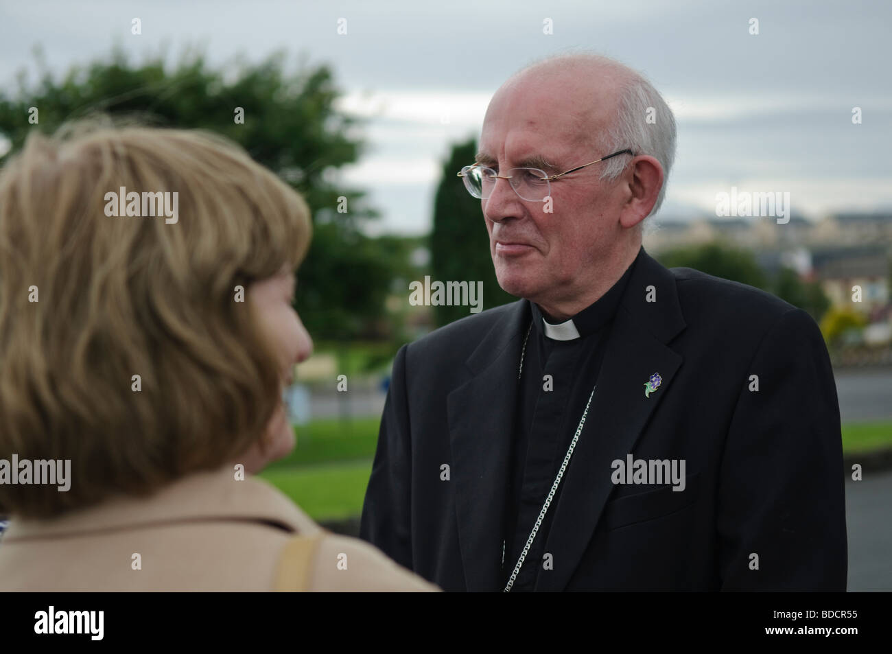 Cardinal Sean Brady, Primate of All Ireland and Bishop of Armagh at Our Lady of Knock Basilica Stock Photo