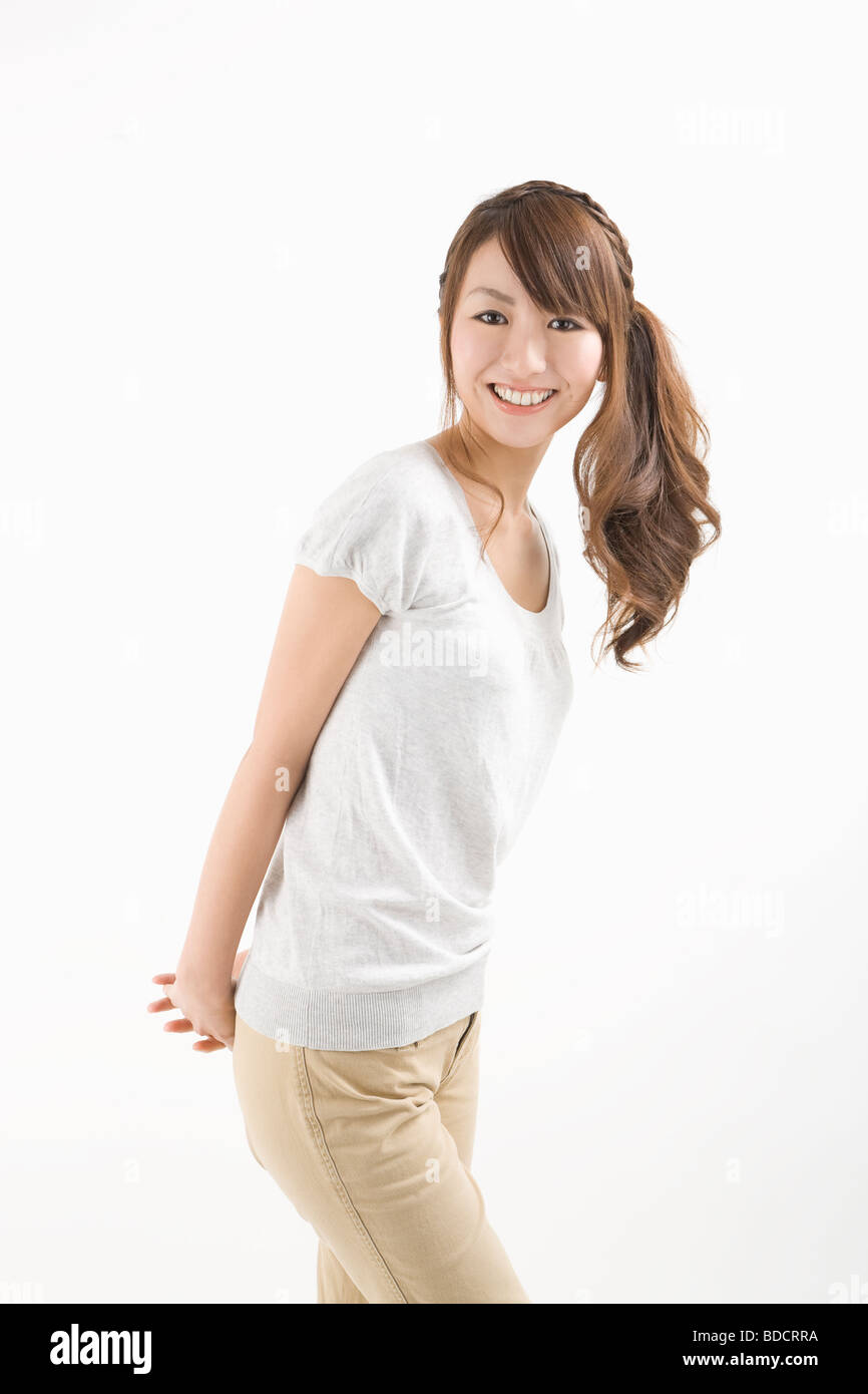 Japanese woman in white hi-res stock photography and images - Alamy