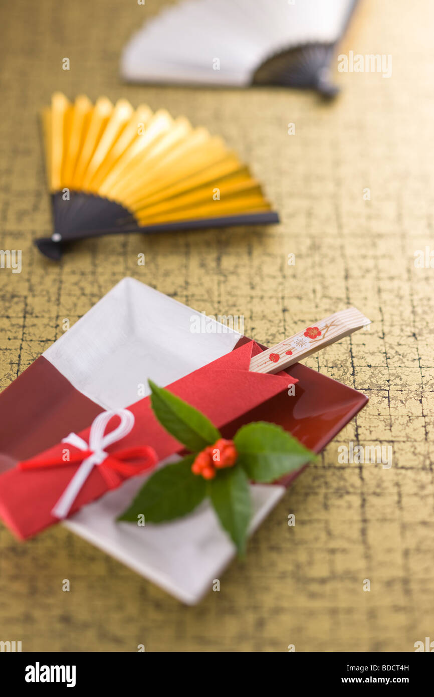 Fan and chopsticks Stock Photo Alamy