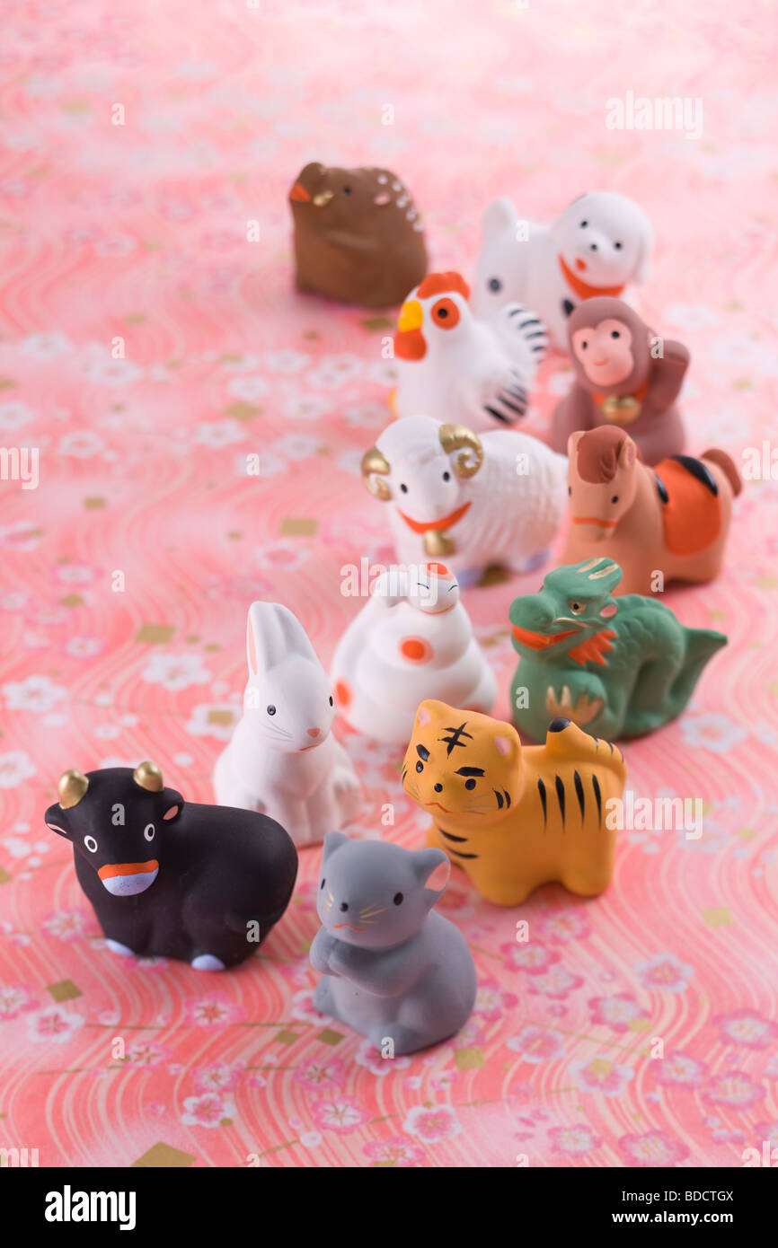 Japanese zodiac ornament Stock Photo