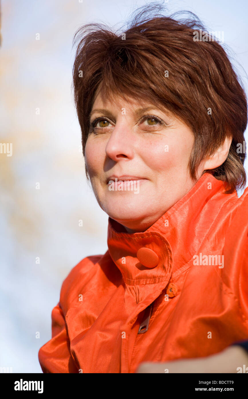 Portrait woman outdoors hi-res stock photography and images - Alamy