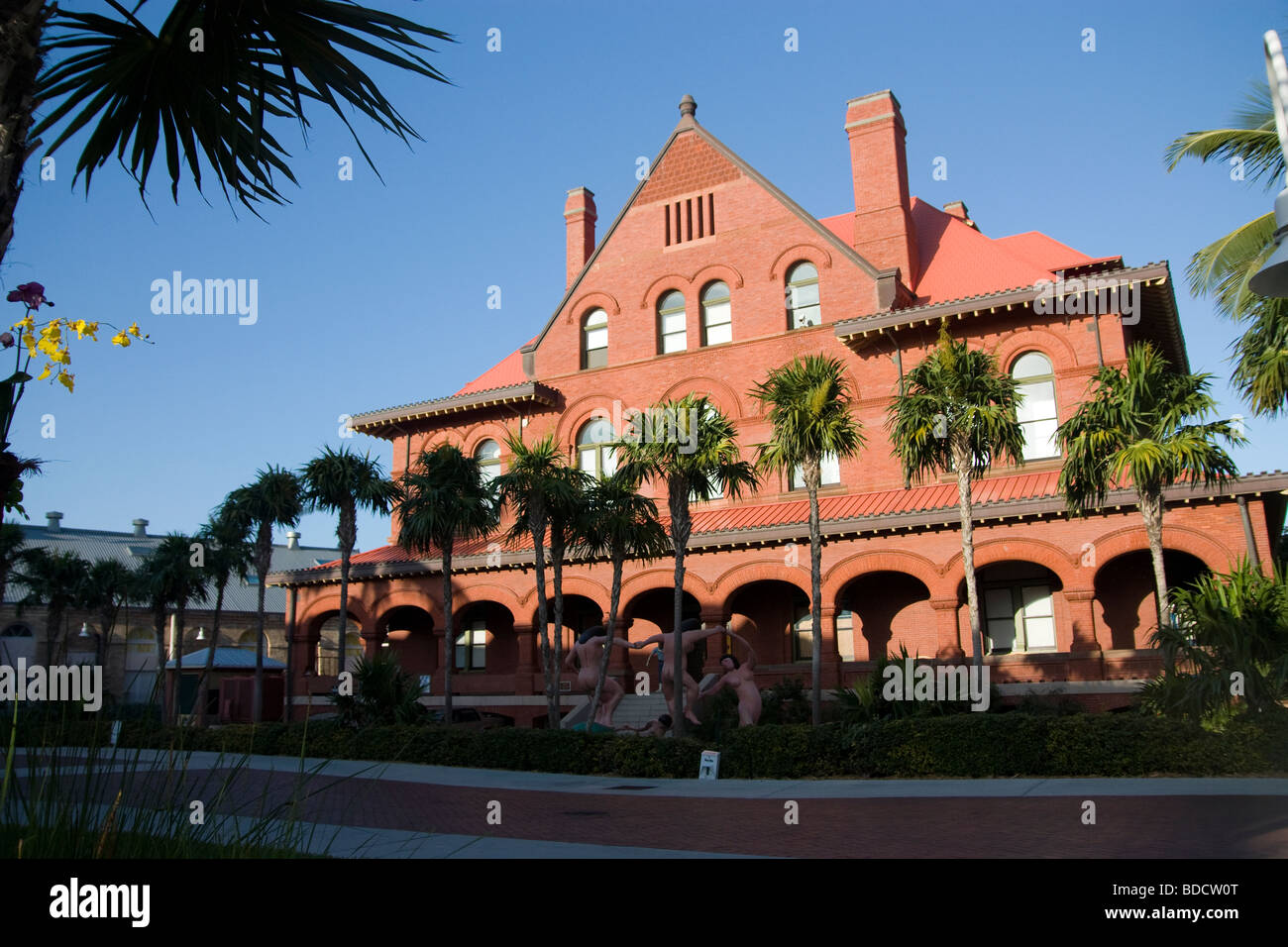 Old post office and customs house in Key West Stock Photo