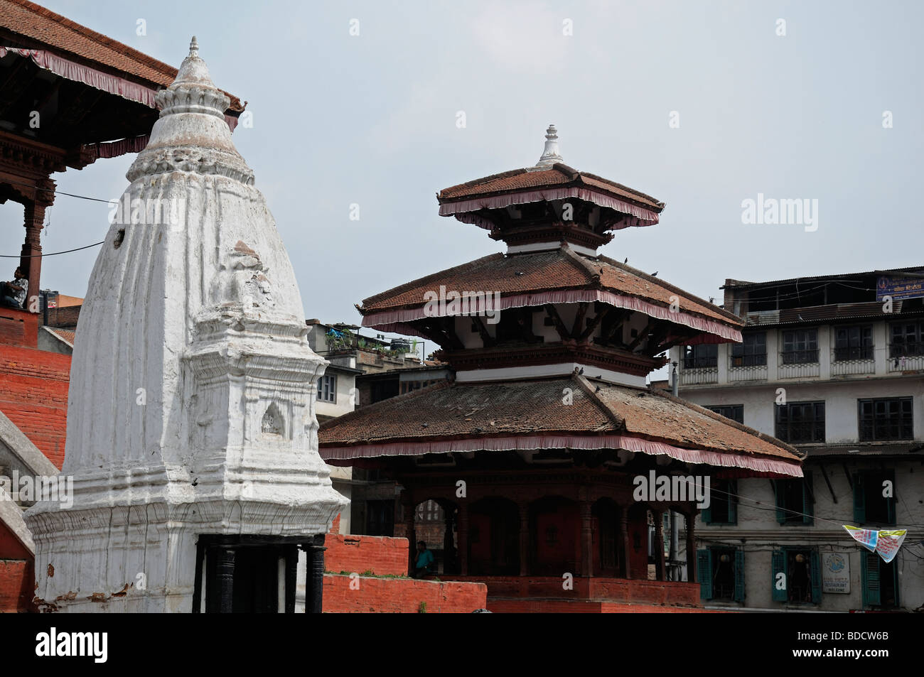 Narayan shrine temple in Hanuman dhoka Durbar Square Unesco world Heritage site Kathmandu Stock Photo
