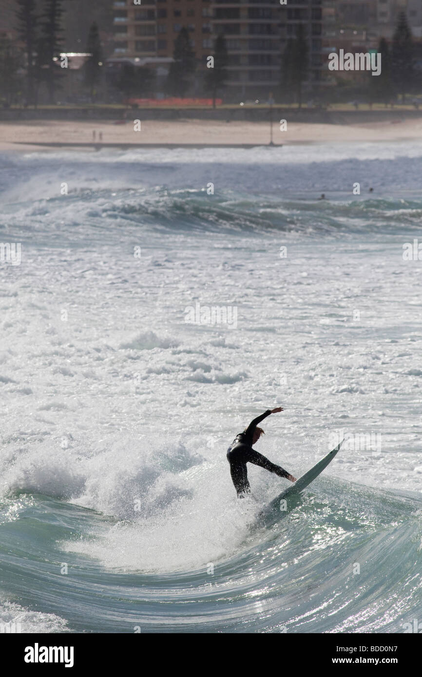 Surfer at Manly Beach in Sydney, Australia Stock Photo Alamy