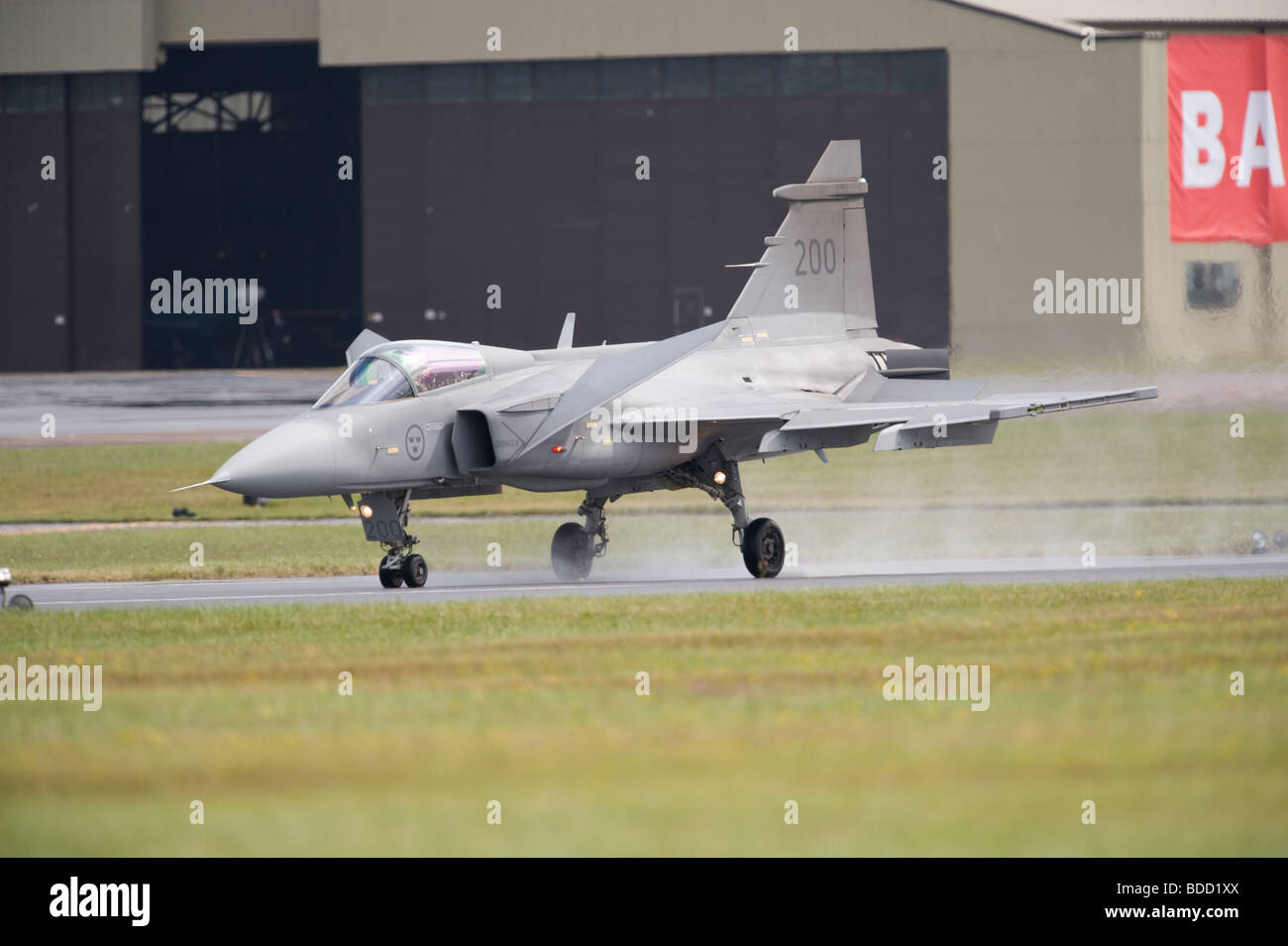 Saab Griped JAS 39 Jet fighter Stock Photo