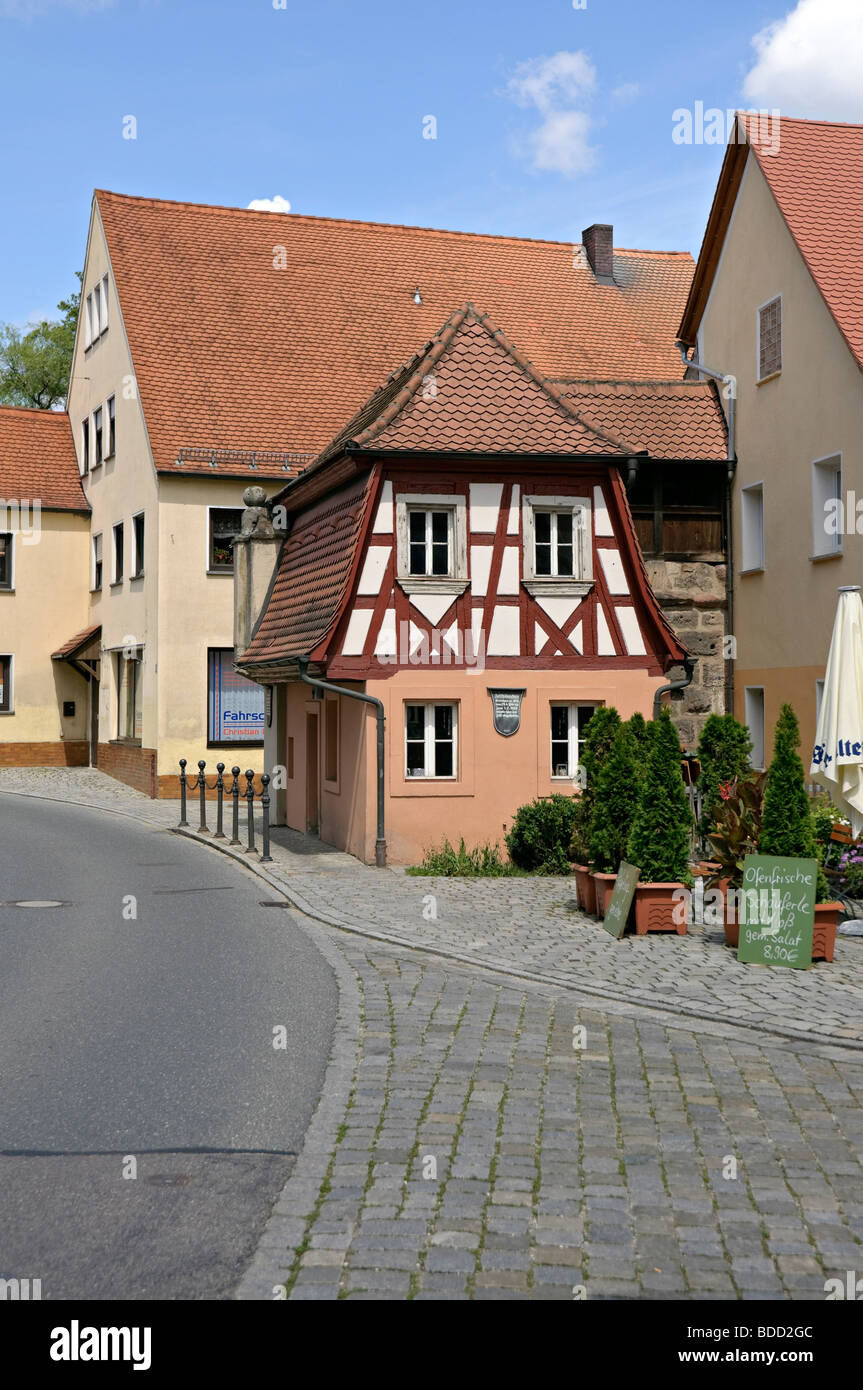 Old toll house in Spalt, Franconia, Bavaria, Germany. Stock Photo