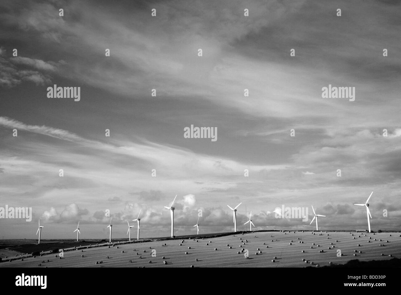 Wind farm turbines Stock Photo Alamy