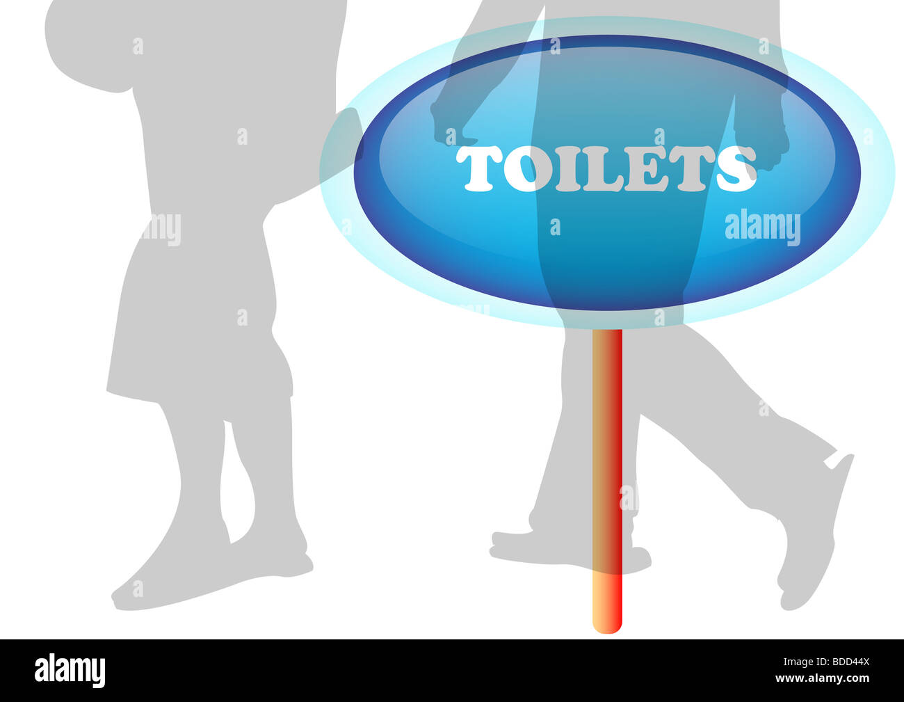 Toilets sign Stock Photo