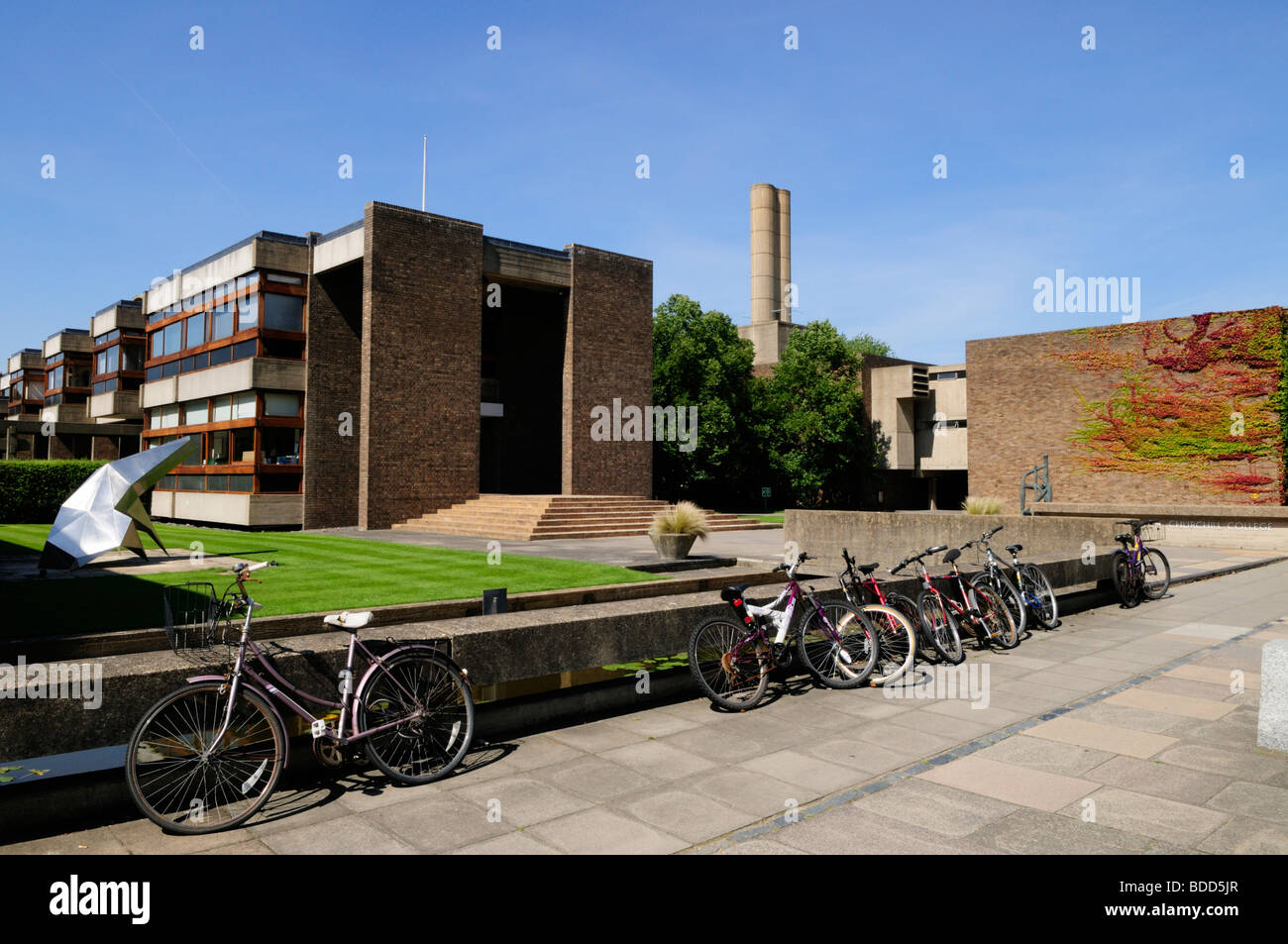 Churchill College Cambridge England Uk Stock Photo Alamy