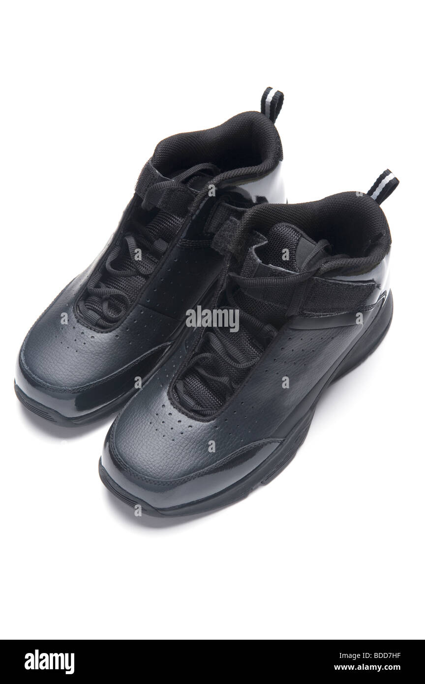 object on white Sport shoes close up Stock Photo