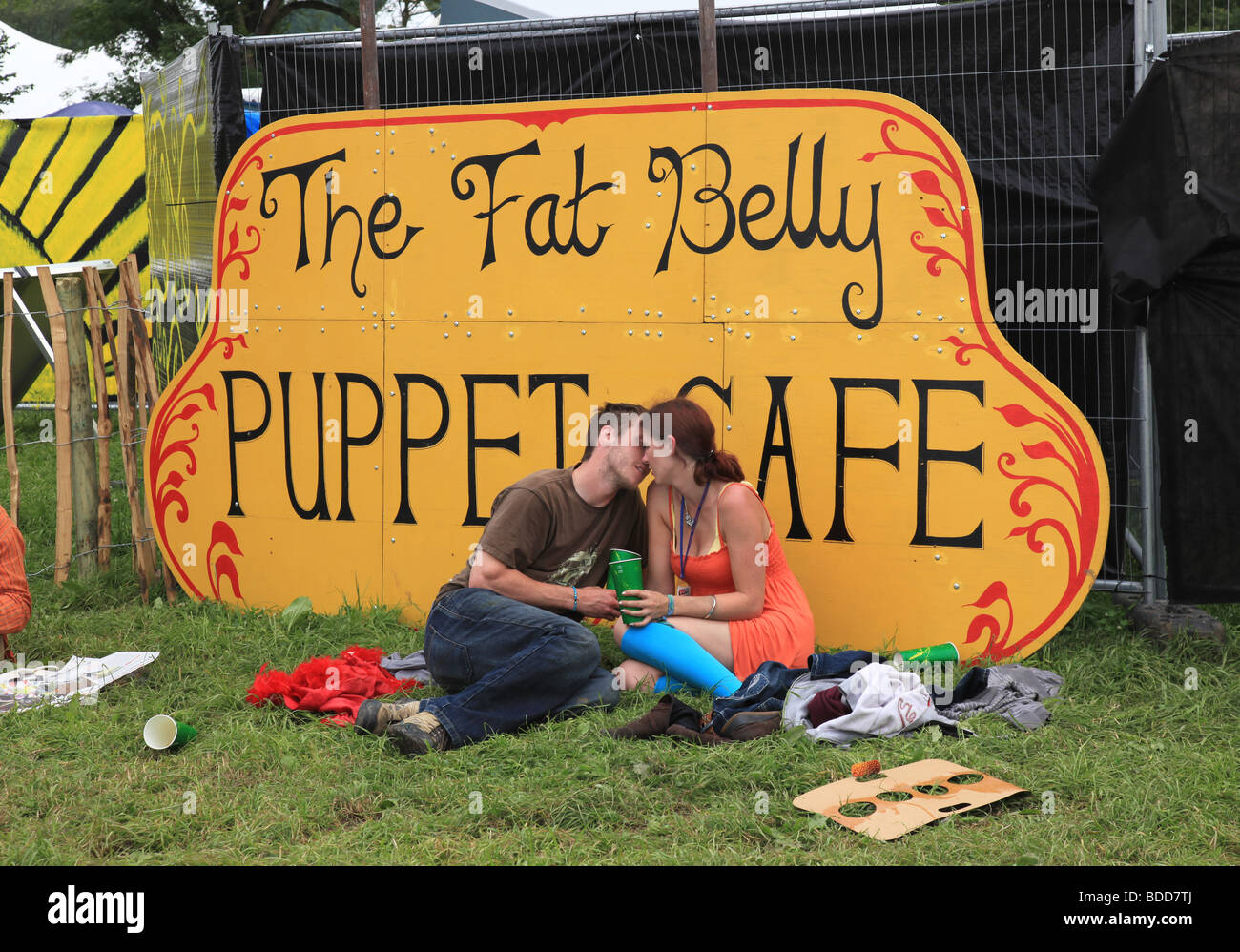 Glastonbury Festival 2009 Stock Photo Alamy