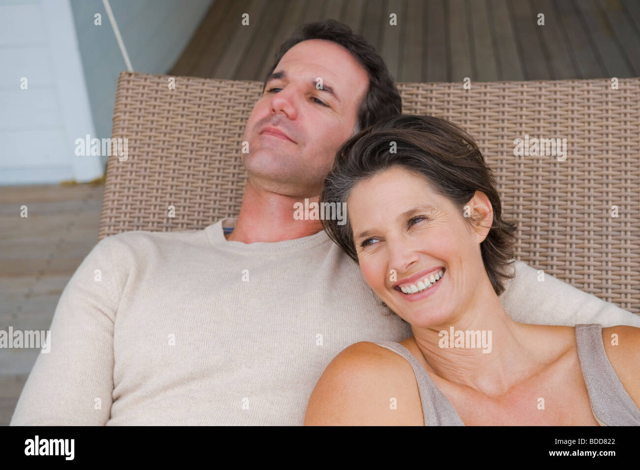 Porch swing couple hi-res stock photography and images - Alamy