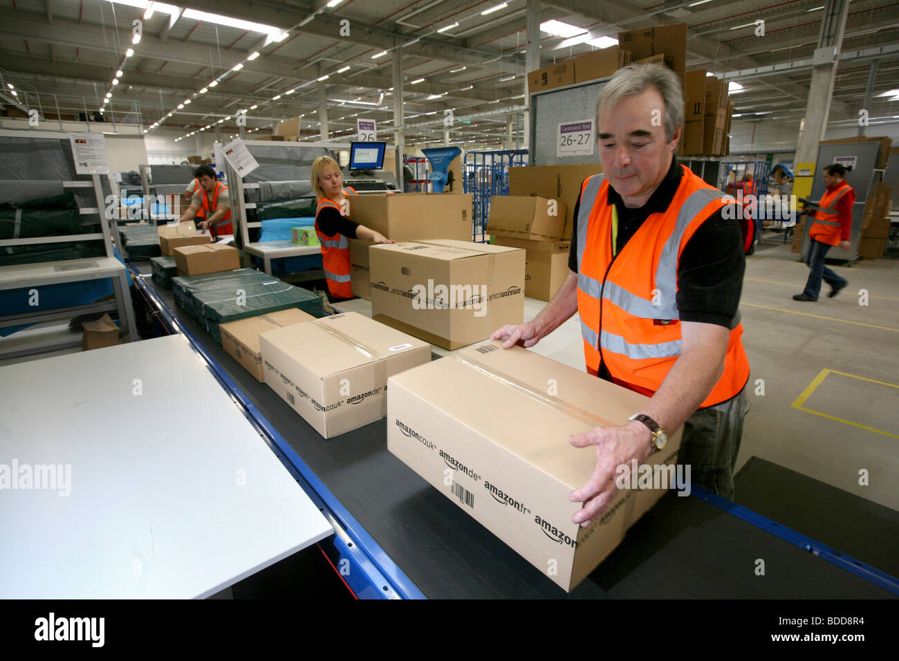 Amazon Distribution Centre, Swansea Stock Photo Alamy