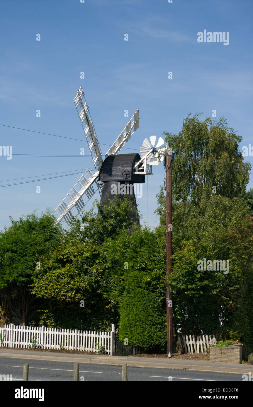 The Windmill On Meopham Village Kent Stock Photo - Alamy