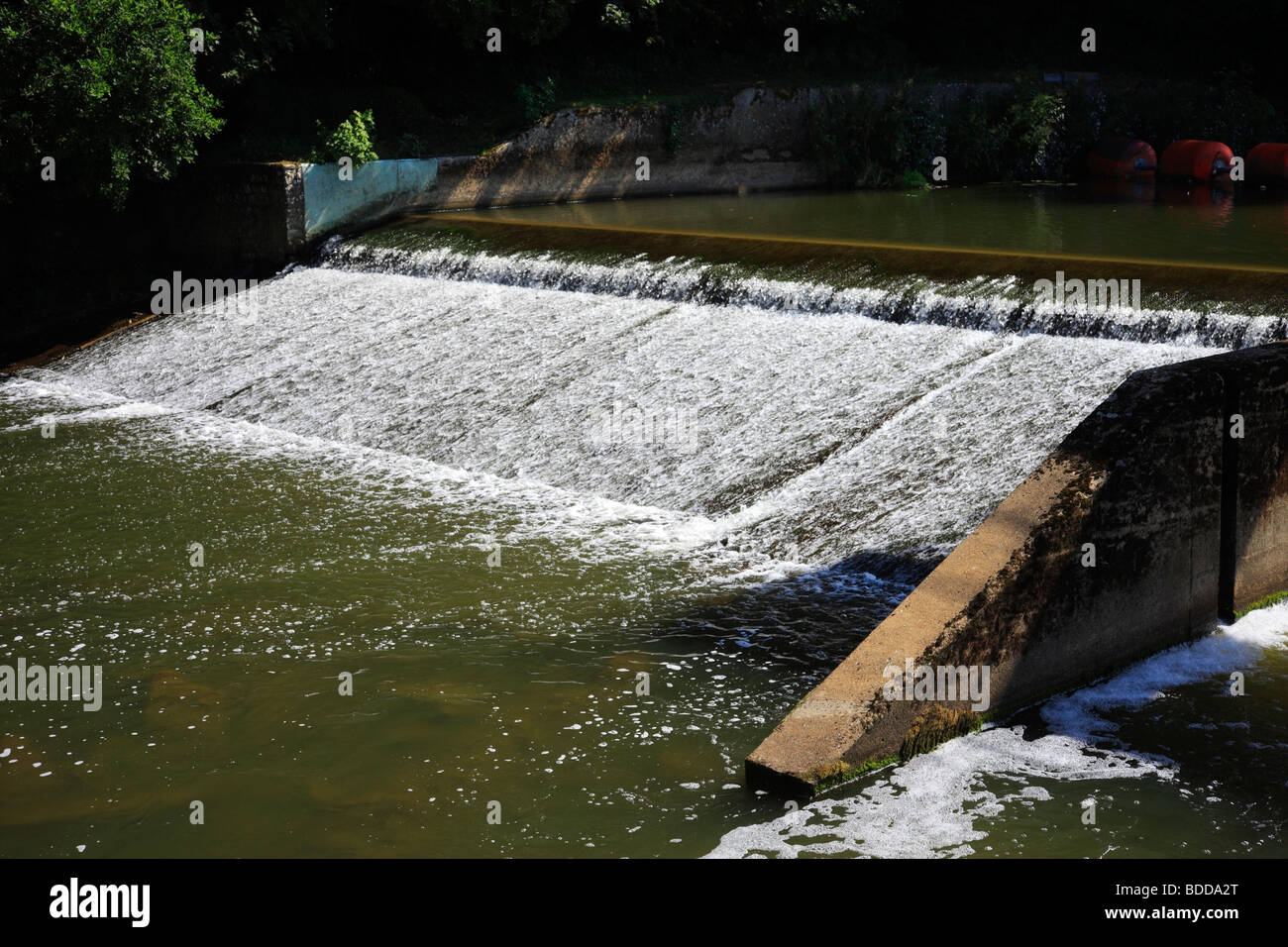 Water cascade weir on river hi-res stock photography and images - Alamy