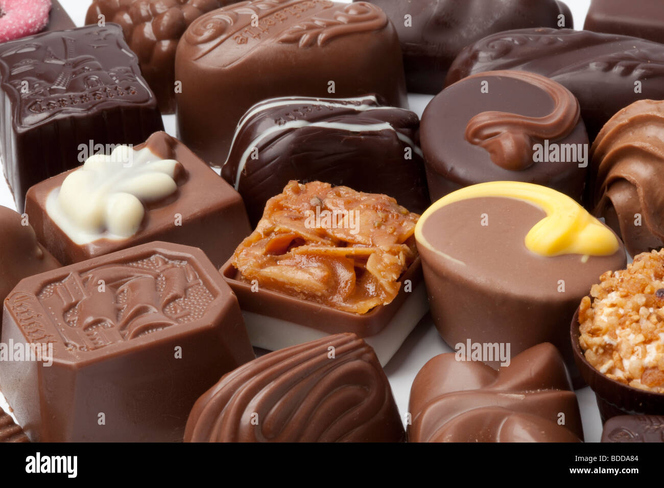 Chocolate bonbons Stock Photo