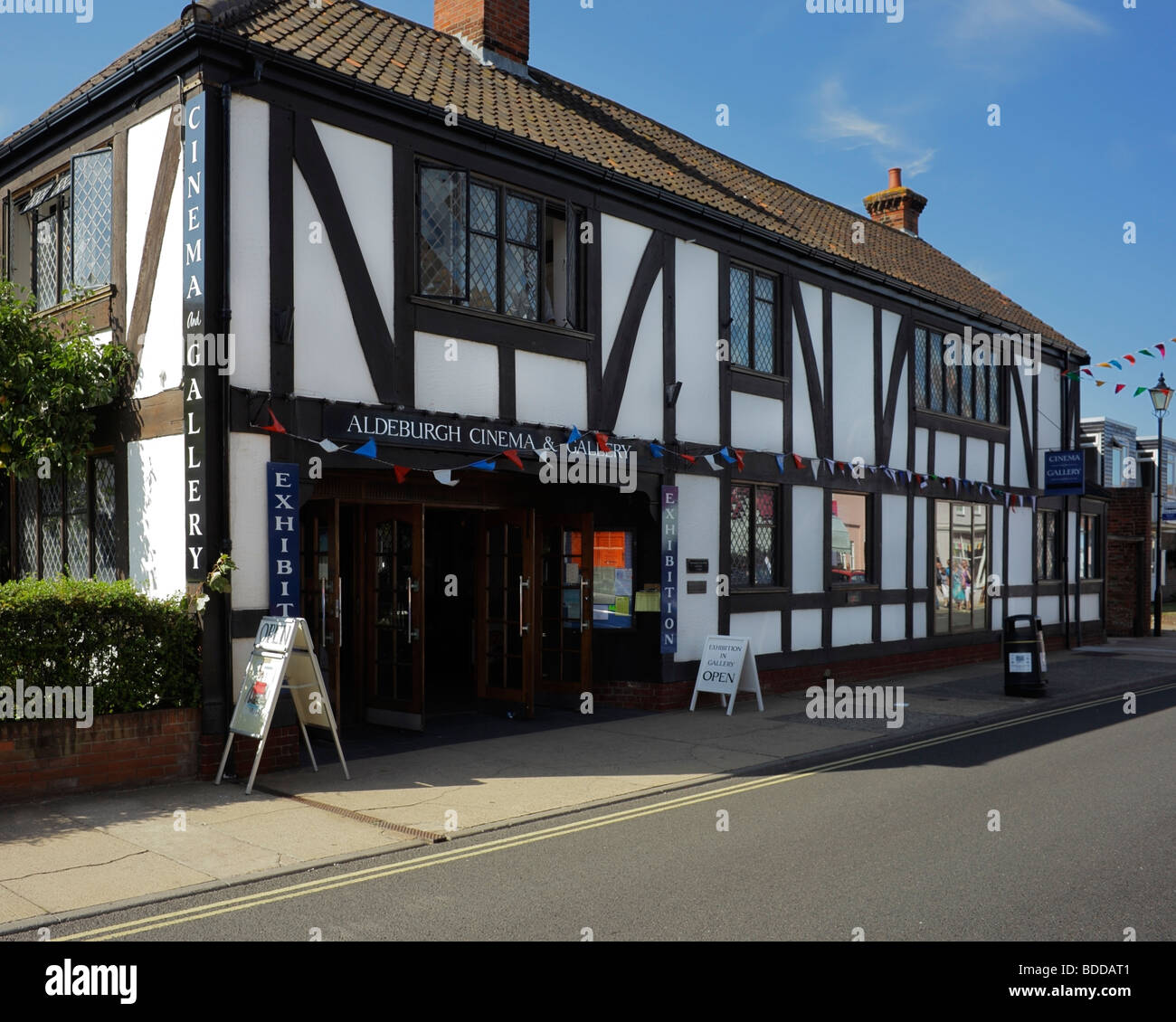 Aldeburgh mock Tudor cinema, Suffolk, East Anglia, England, UK. Stock Photo