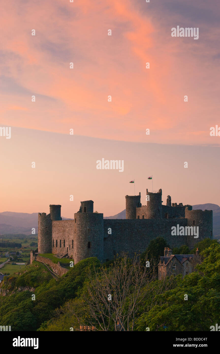 Harlech Castle Gwynedd Wales Stock Photo