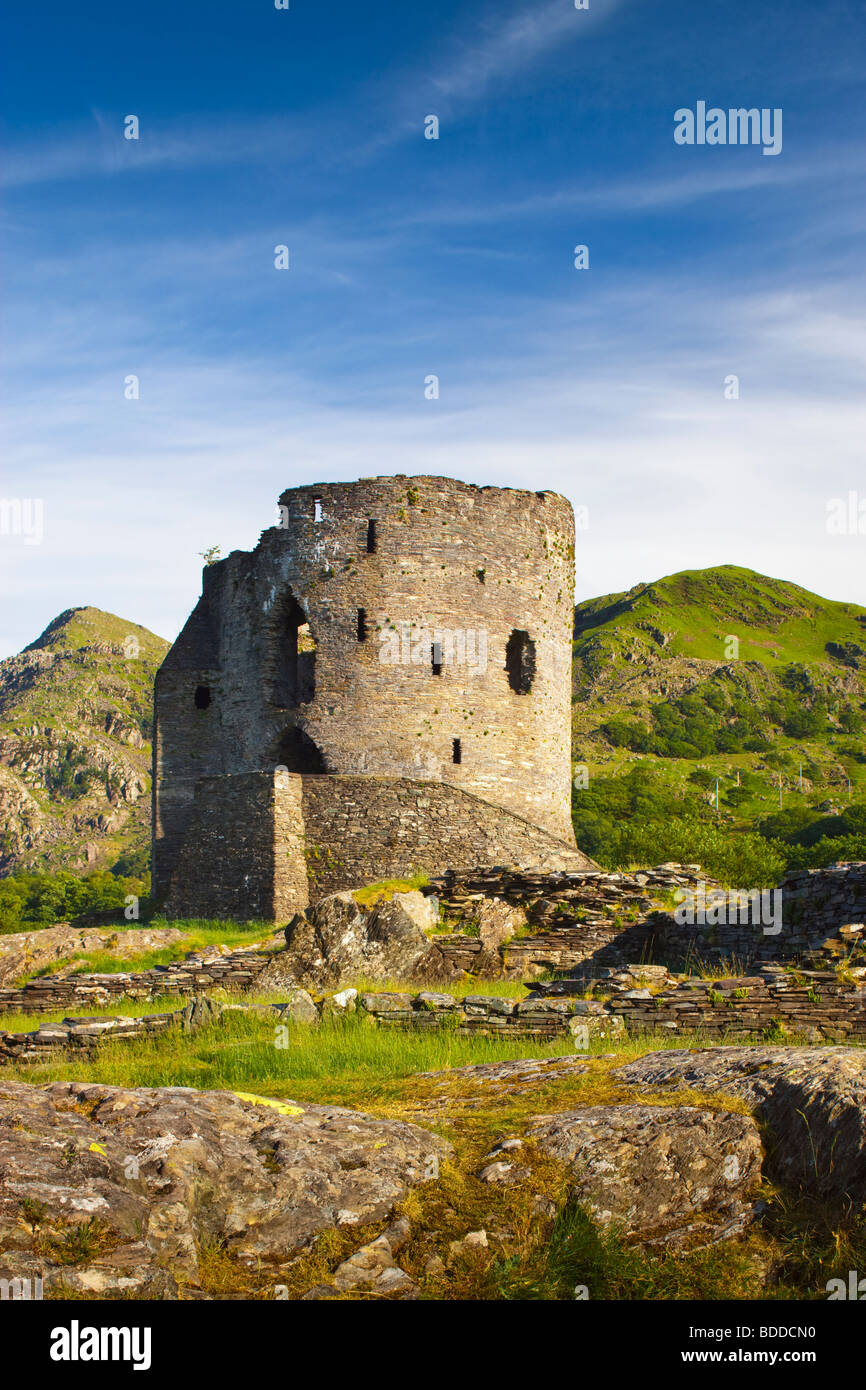 Castle Dolbadarn  Llanberis Gwynedd Wales Stock Photo