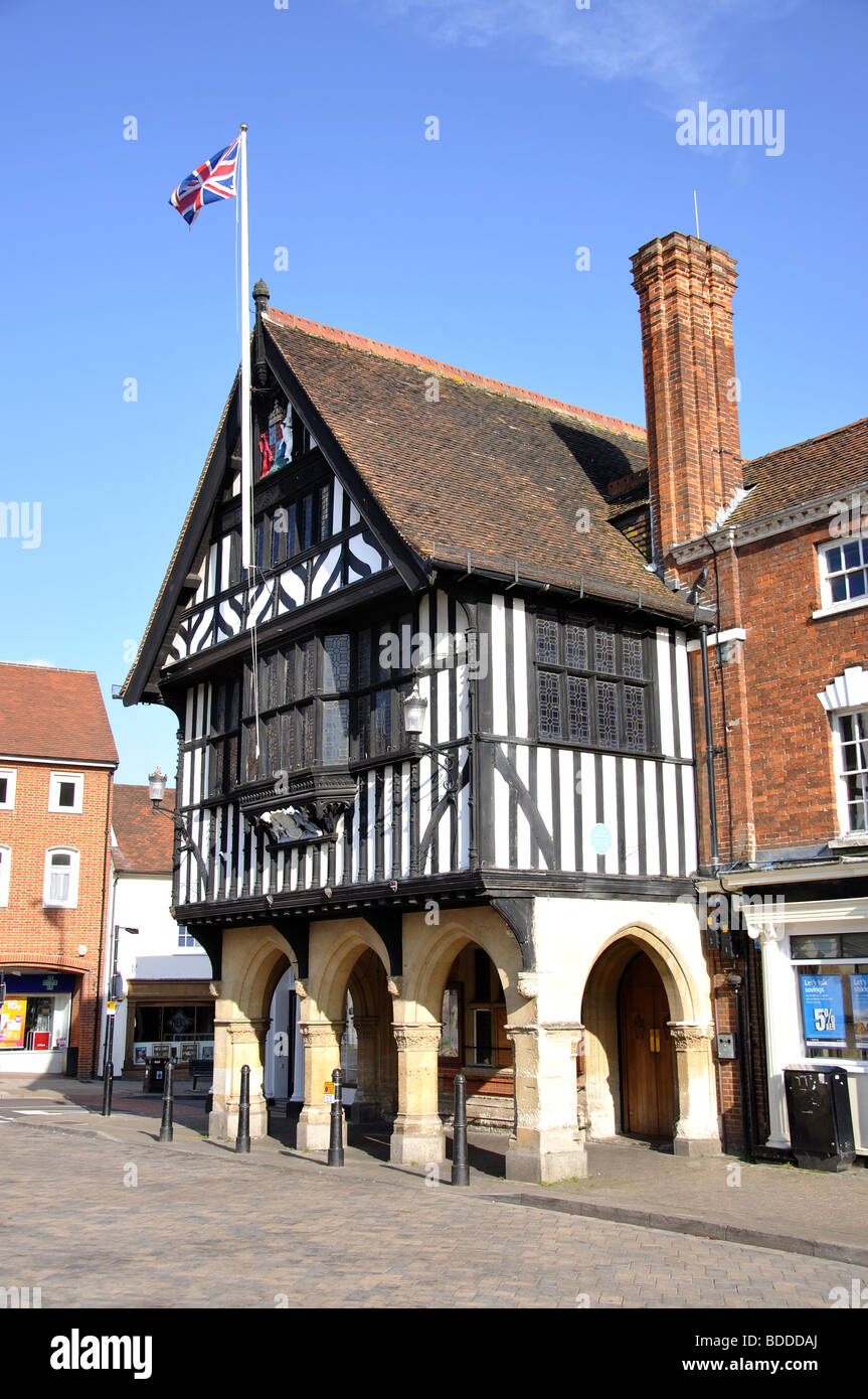 Old Town Hall, Market Place, Saffron Walden, Essex, England, United Kingdom Stock Photo