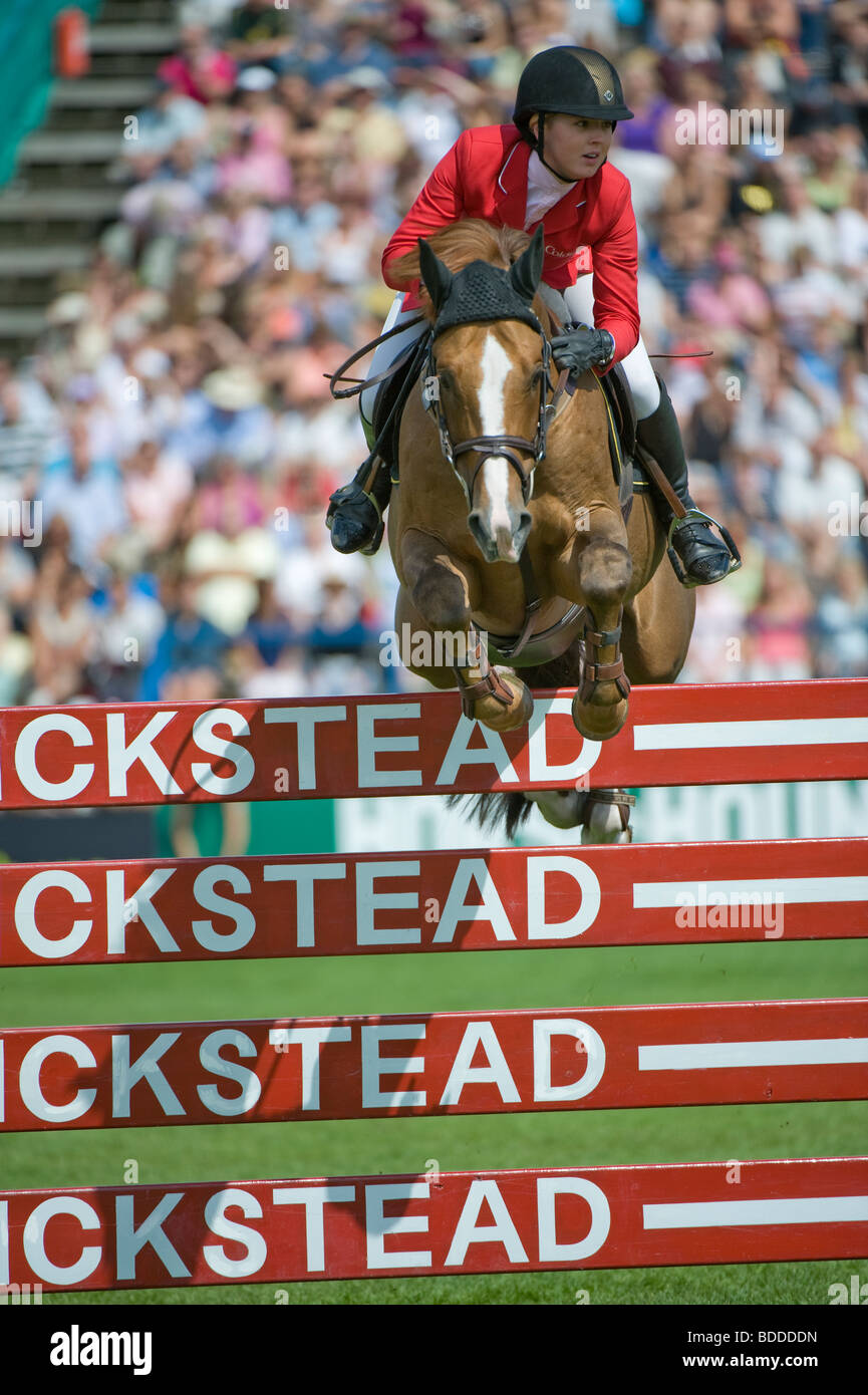 Ellen Whitaker [GBR] Hickstead 2009 King George V Gold Cup Stock Photo